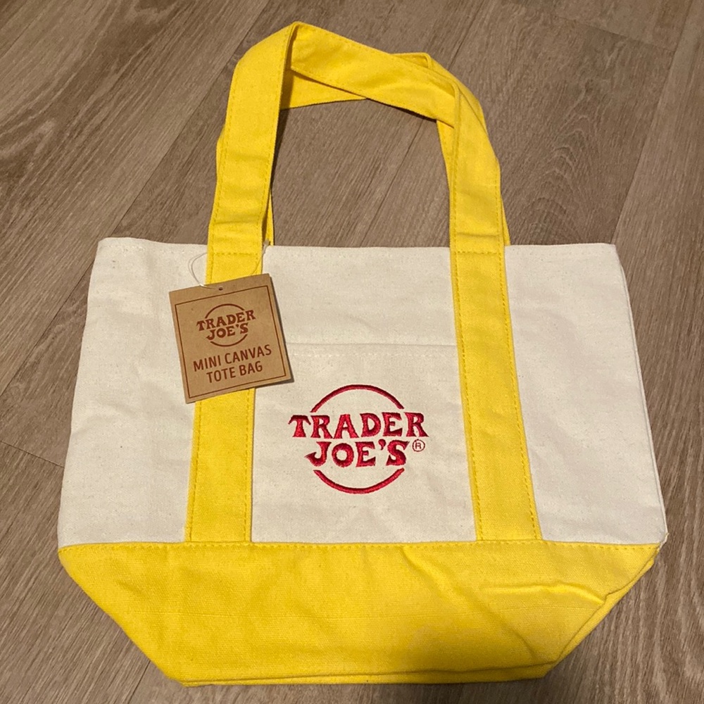 NEW Trader Joe’s Mini Canvas Tote Bag